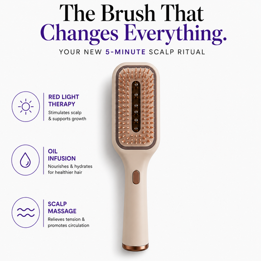 Red Light Therapy Scalp Brush