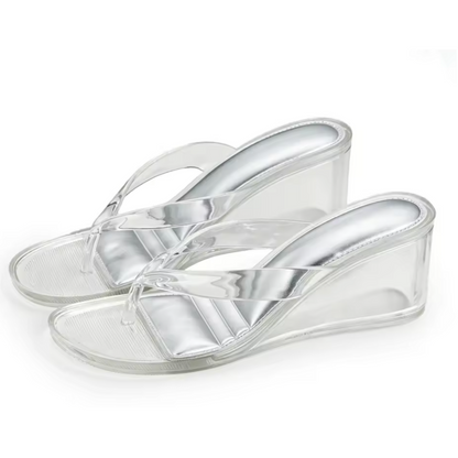 Clear Wedge Sandals ✨